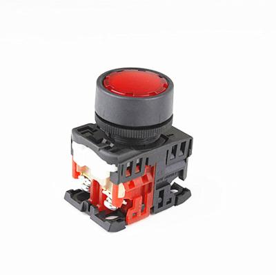 China Momentary / push reset 22mm FUJI similar momentary reset illuminated led lighting self-locking button on-off switch for sale