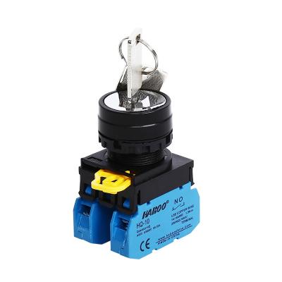 China 2position 22mm IDEC Similar Key Switch 2/3position On-Off Momentary Waterproof IP65 for sale