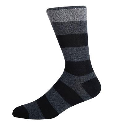 China High Quality Bamboo Socks Soft Elastic Breathable No Tension Opening Flat Seam Reinforced Heel Mens Crew Socks for sale