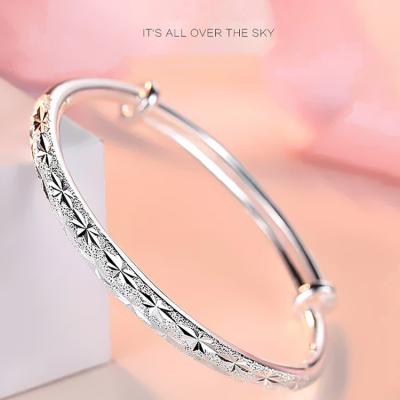 China 2022 CLASSIC Women Silver Brass Bracelet Good Quality For Parties for sale