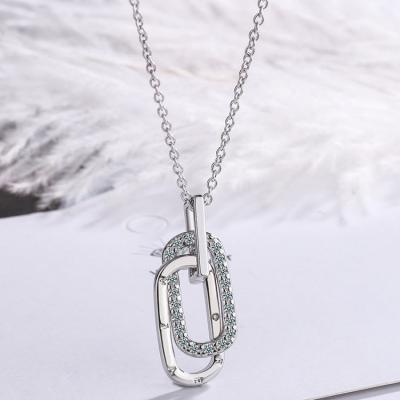 China 2022 Most Popular Fashionable Clavicle Chain Geometry Girl Letter Crystal Necklace for sale