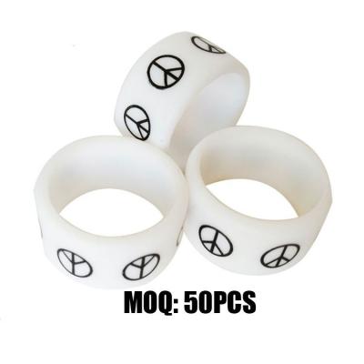 China New Design CLASSIC Advertising Silicone Wedding Rings With Great Price for sale