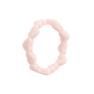 China Custom Silicone Ring OEM Customized Heart Silicone Rubber Wedding Ring for sale