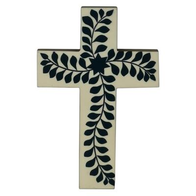 China Top Quality Antique Imitation Decorative Wall Crosses Wood Hanging Wooden Cross Wall Decor for sale