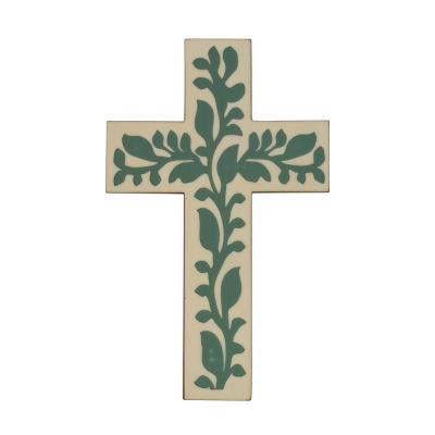 China Handmade Christian Easter Decor Jesus Superior Quality Wooden Cross Design Antique Imitation Wall Wooden Cross for sale