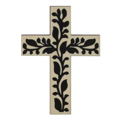 China Top Quality Christian Easter Religious Decorative Wall Metal Wood Crosses Wood Hanging Wooden Cross Wall Decor for sale