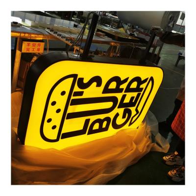 China Energy saving outside hanging store sign customs lead outdoor acrylic sign frontlit letter for sale