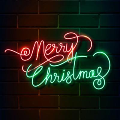 China New Style Energy Saving Customized Christmas Theme LED Neon Sign Peace Sign Yard Outdoor Lighted Neon Lights Sign Party Decoration for sale