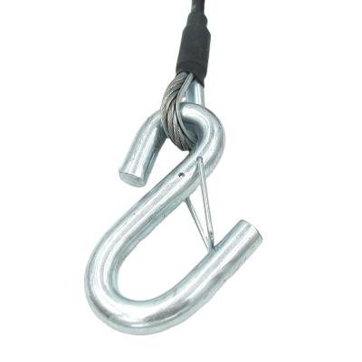 China Construction Factory 8mm Wire For Steel Car Coil Clamp With Galvanized Pressed Fitting Rope End Loop for sale