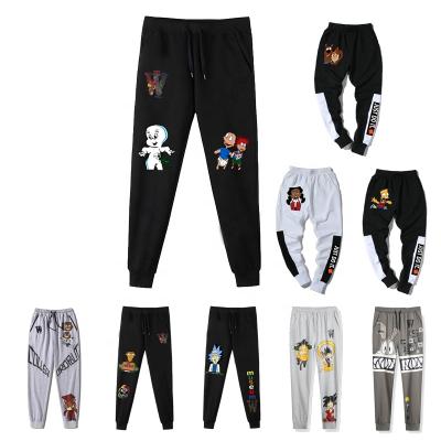 China Anti-wrinkle men's border cartoon printed cotton pants with bound legs men's casual pants men's sports shorts for sale