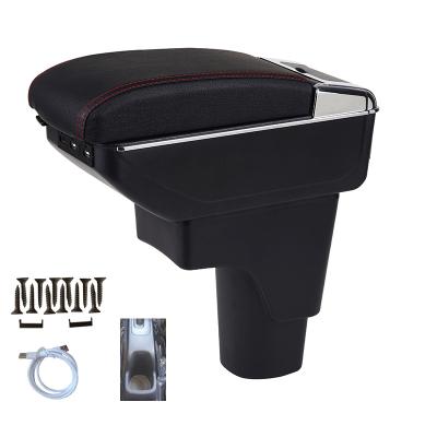 China Storage Box Fit For DATSUN GO GO+ Car Interior Accessories USB Charging Center Seat Armrest Storage Box Cup Holder Car Armrest Box for sale