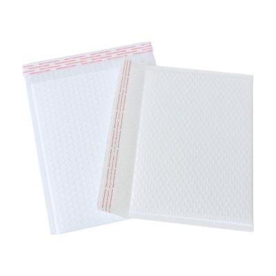 China Matt Film Print White Bubble Envelope Custom White Bubble Padded Mailer Mailer Packaging Express Bag for sale