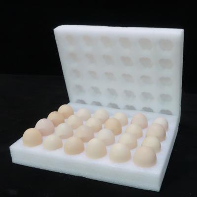 China Tray Foam Epe Pearl Cotton Striped Express Shockproof Pearl Eggs Cotton Lined Transport Pad Roll for sale