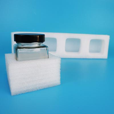 China Transport Protection Epe Pearl Cotton Packaging Shaped Glass Jar With Pearl Cotton Lining Foam Mat Foam for sale