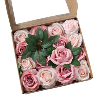 China Touch Natural Ling Moment Amazon Hit Artificial Flower Box Diy Autumn Wedding Bouquet Party Set for sale