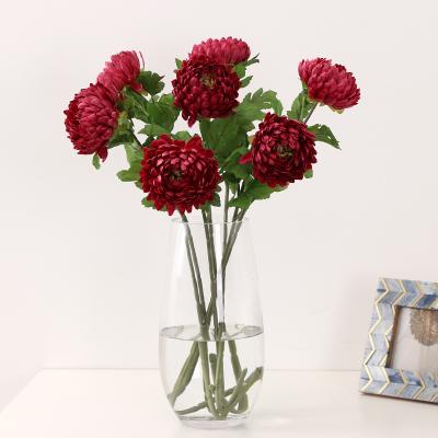 China High Quality Artificial Dahlia Pompom Flower Artificial Plant Natural Touch Chrysanthemum Wedding Decoration Beautiful for sale