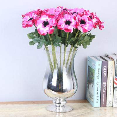 China Wholesale Sea Anemone Flower Stem Leaves Natural Touch Plant Artificial Flowers For Flower Arrangement Artificial Flower Bouquets for sale