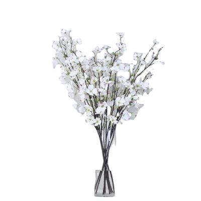 China Contact Factory Price Artificial Silk Natural Flowers, Wholesale 3 Fork Artificial Wolfberry Wedding Flower for sale