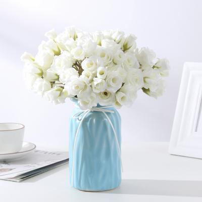 China Artificial Soap Silk Rose Bouquet Natural Flower Natural Wholesale Hot Sale Wedding Bouquet Package Touch Centerpiece For Wedding Table Flowers for sale