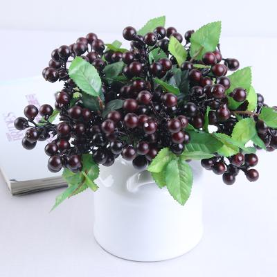 China High Quality Natural Touch Christmas Decoration with Artificial Moss Berries and Artificial Flower for Home Decor for sale