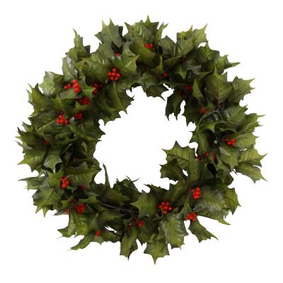 China Natural Artificial Ivy Leaves Faux Leaf Christmas Decoration Touch Outdoor Ivy Vine Hanging Plants Indoor Foliage With Red Fruit 12 Pcs for sale