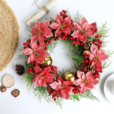 China Wholesale Natural Artificial Red Flower Wreath Berry Large Red Flower For Christmas Touch Ball Wreath Christmas Touch Ornament Decorative Craft Gifts for sale