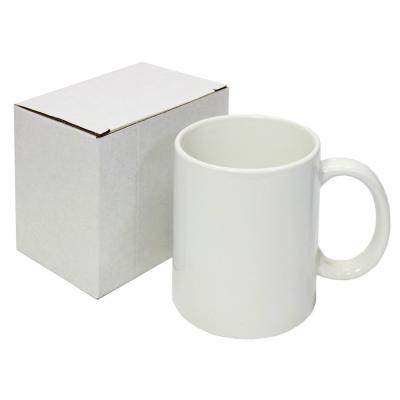 China Sustainable 11oz Sublimation Mug 11oz Mugs Factory Sale White 11oz Full Sublimation Mug With Handle for sale