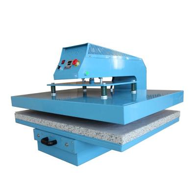 China Pneumatic Automatic Large Format Coating Material Sublimation Coating Press Machine High Pressure Clamshell Heat Press Transfer Machine For T-shirt for sale