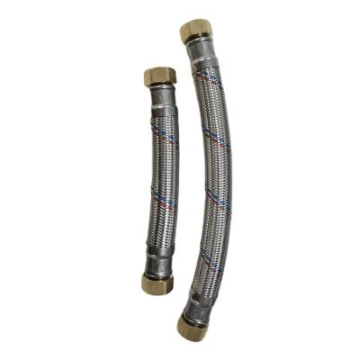 China Stainless Steel EPDM Flexible Hose Tube Braided EPDM Hose With Brass Fittings SS Wire Braided Flexible EPDM Hose 1/2