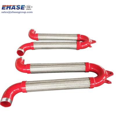 China Compensate for All Steering Movement FM Approved Metal Flexible Bellow Corrugated Fireloop Hose Assemblies for sale