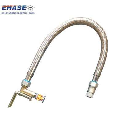 China Connecting Sprinkler Head Automatic FM Fire Stainless Steel Metallic Flexible Sprinkler Hose With Braided for sale