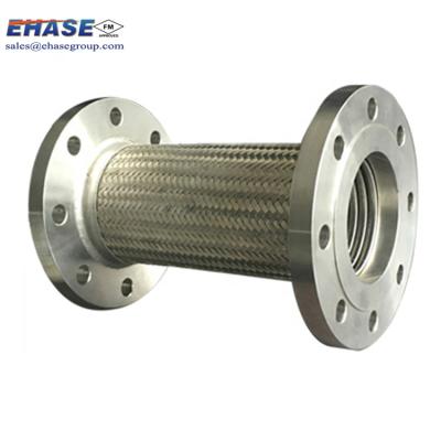 China Used for pump to link with flexible tube FM flange end stainless flexible fitting braided hose hose for sale