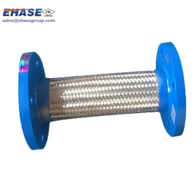 China Used for pump to link with tube FM carbon steel flange corrugated flexible metal pipe connector for sale