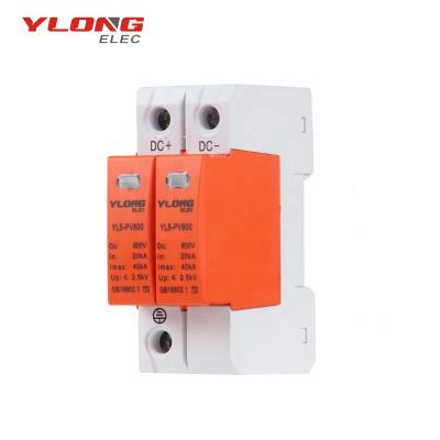 China New CE YL5-C40 2P Surge Protector PBT Type DC PV SPD 800V for sale