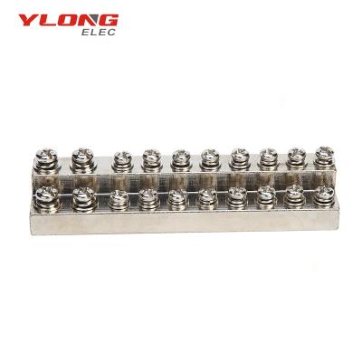 China Electrical Installation JDG-B-8P Ground Grounding Brass Bar Screw Terminals 8 Position for sale