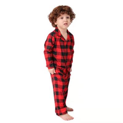 China Home Life Plaid Family Sleepwear Set Shirt Pants Mens Womens Boy Girl Cotton Christmas Pajamas Children for sale