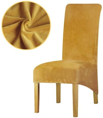 China Wholesale Simple Colored Single Color Stretch Velvet Chair Cover For Living Room for sale