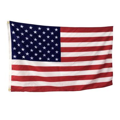 China Durable wholesale 90X150cm Hanging Polyester custom world national countries american flag with patch for sale