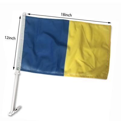 China Outdoor Advertising Display Wholesale customized Ukraine national mini flag Ukraine car flag car window flag for sale