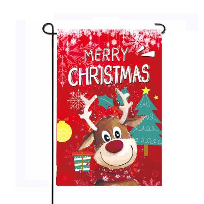 China Hanging Displays 12x18 30x45 Polyester making double sided sublimation microfiber blank custom Garden yard Flags for sale