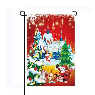 China Hanging Displays christmas Small mini double sided  Garden Flag sublimation blanks garden flags 12x18 for sale