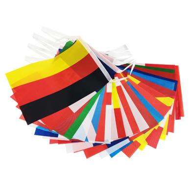 China Healthcare Institutes Any national flag pattern of string flags colorful flags for activities event advertising decoration publicity for sale