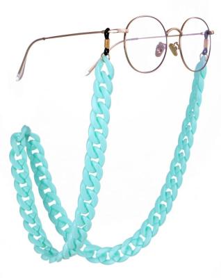 China 2019 fashion style wholesale single unique acrylic with colorful alloy button sunglasses chain for gift for sale