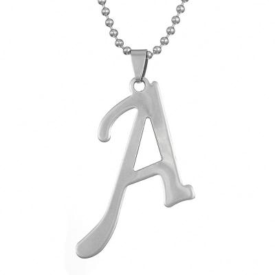 China Other Fashion Stainless Steel Letter A/B/C/D/E/F/G/I/J/N/O Initial Jewelry Pendant Necklace for sale