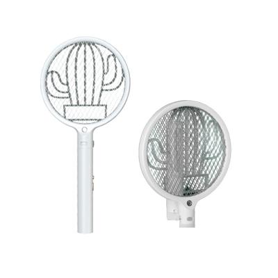 China Folding Wall Mounted Racket Rechargeable Handheld Electric Mosquito Swatter Killer ABS Mosquito Fly Zapper for sale