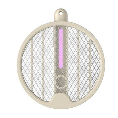 China Wall Mounted ABS Mosquito Lamp Racket Rechargeable Electric Mosquito Killer With UV Light for sale