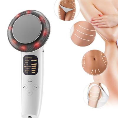 China Skin Tightening 3 in 1 EMS Ultrasonic Fat Burning Machine Rejuvenation Face Lift Massager Slim Body Fat Infrared Weight Loss for sale