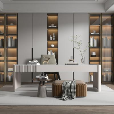 China Contemporary Customized Shelves with Doors, Floor to Ceiling Glass Doors, Display Cabinets, All Over the Wall, Real Wood Shelves s for sale