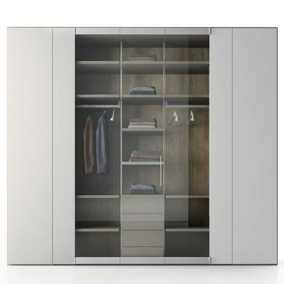 China Contemporary home furniture wardrobe design bedroom wall wardrobe cabinet minimalist design for sale