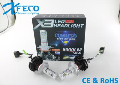 China  6000LM Led Headlight Conversion Kits H4 HB2 Canbus Auto Headlight 3000k 6500K for sale